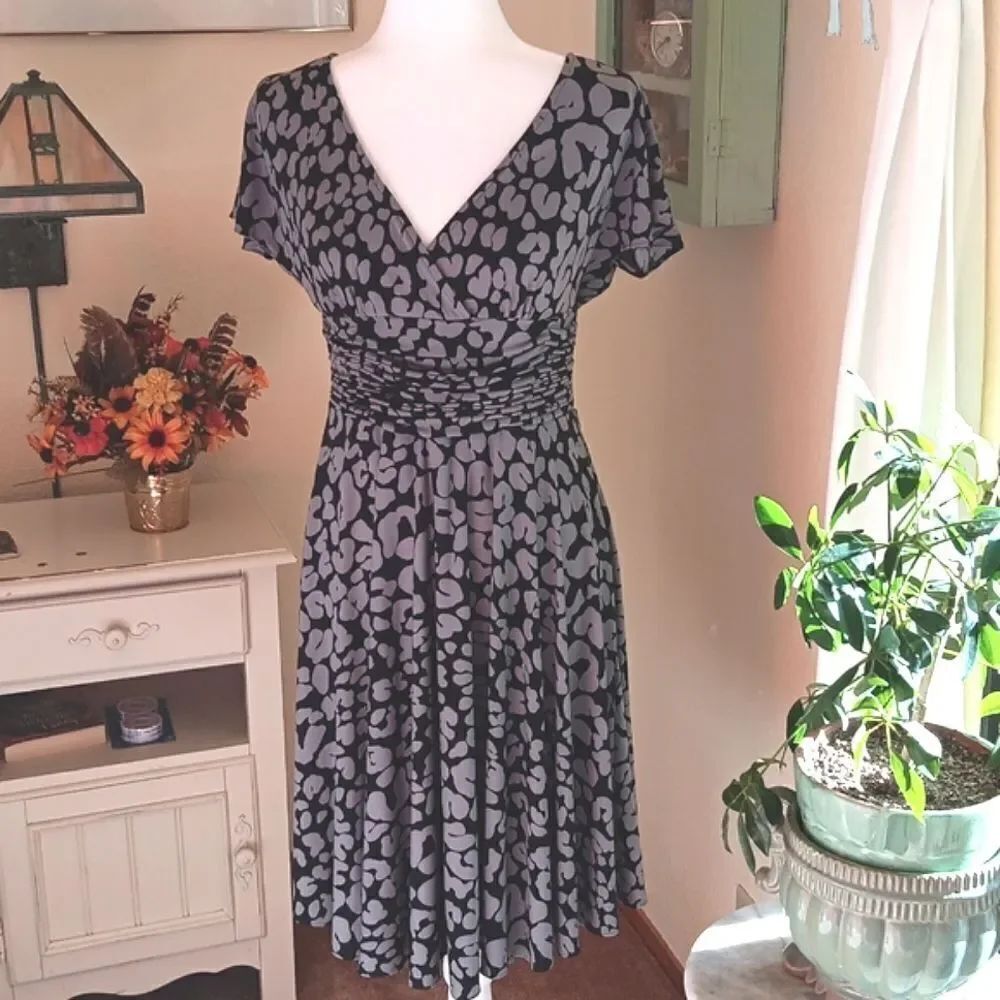 Suzi Chin for Maggy Boutique Animal Print Dress
